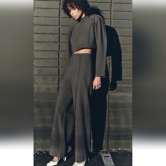Zara Pants - ZARA GRAY HIGH-WAISTED PANTS✨️